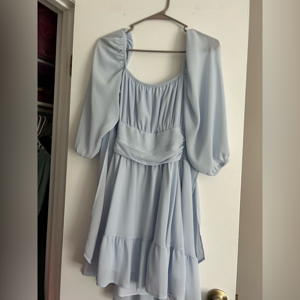 Blue dress